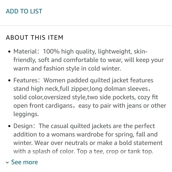 Quilted Puffer Jacket - Picture 5 of 7